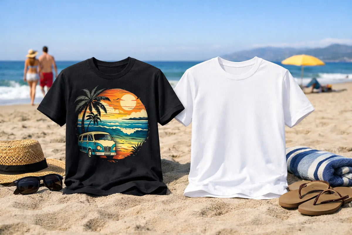 Graphic Tees vs Plain Tees for Beach Days