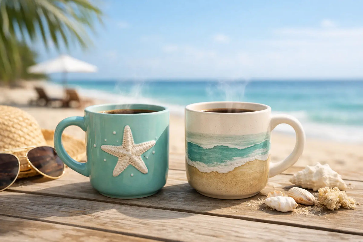Beach Coffee Mugs for Easy Coastal Vibes