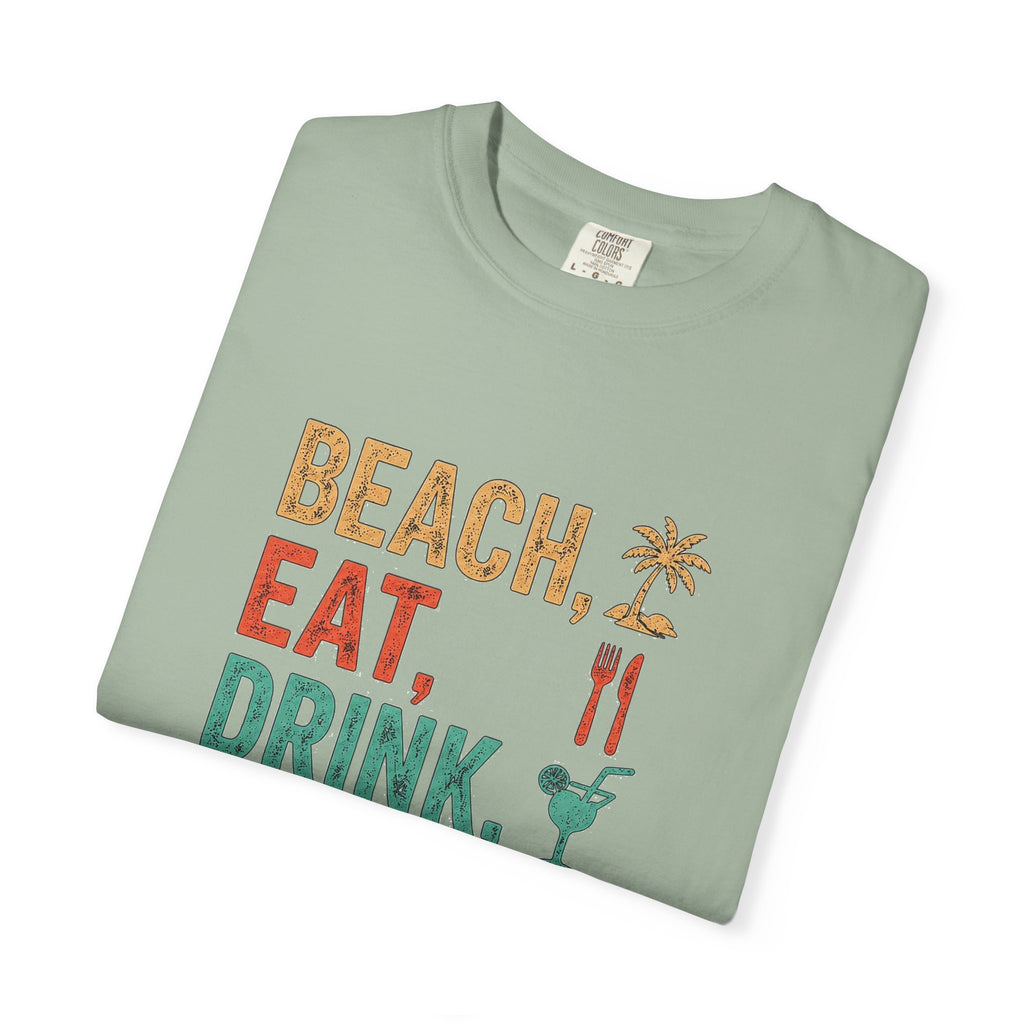 Beach, Eat, Drink, Sleep, Repeat T-Shirt — Icon Graphic Tee