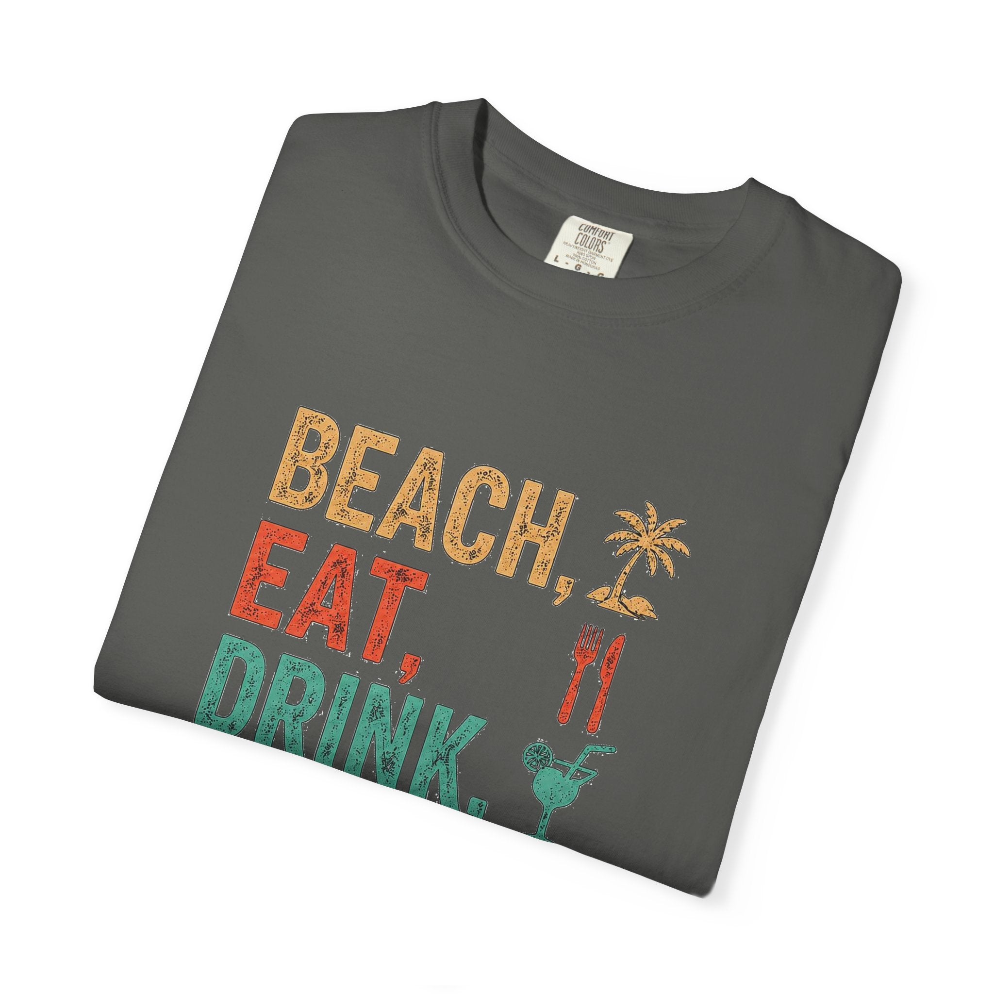 Beach, Eat, Drink, Sleep, Repeat T-Shirt — Icon Graphic Tee