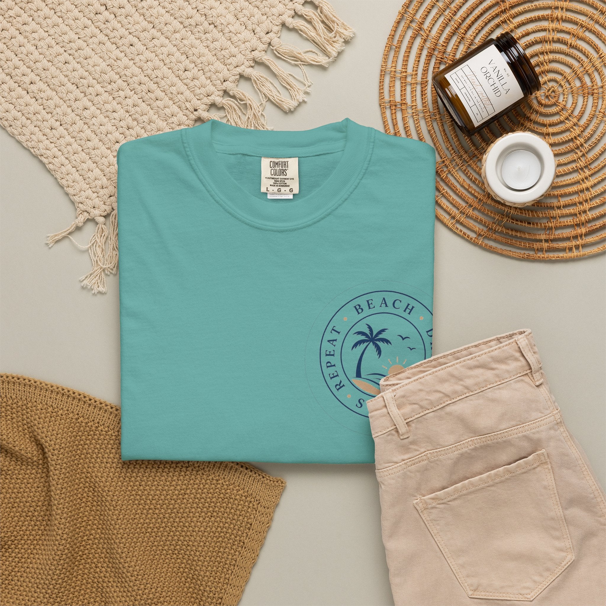 Beach, Drink, Sleep, Repeat T-Shirt — Vintage Coastal Graphic Tee