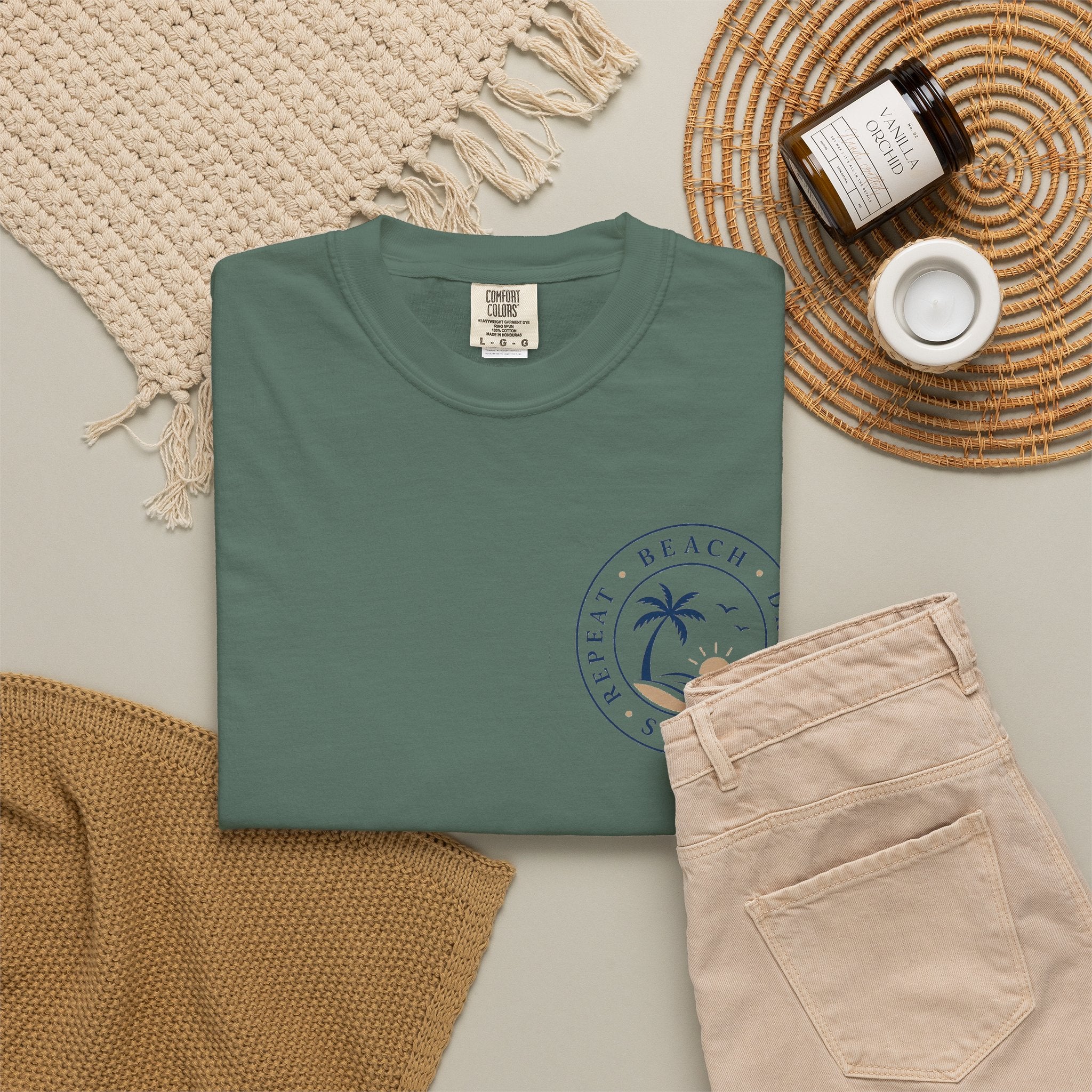 Beach, Drink, Sleep, Repeat T-Shirt — Vintage Coastal Graphic Tee