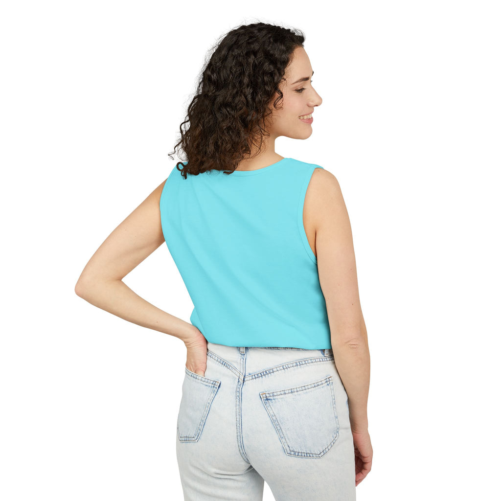 Sand and Tan Beach Tank Top — Vintage Surf Graphic