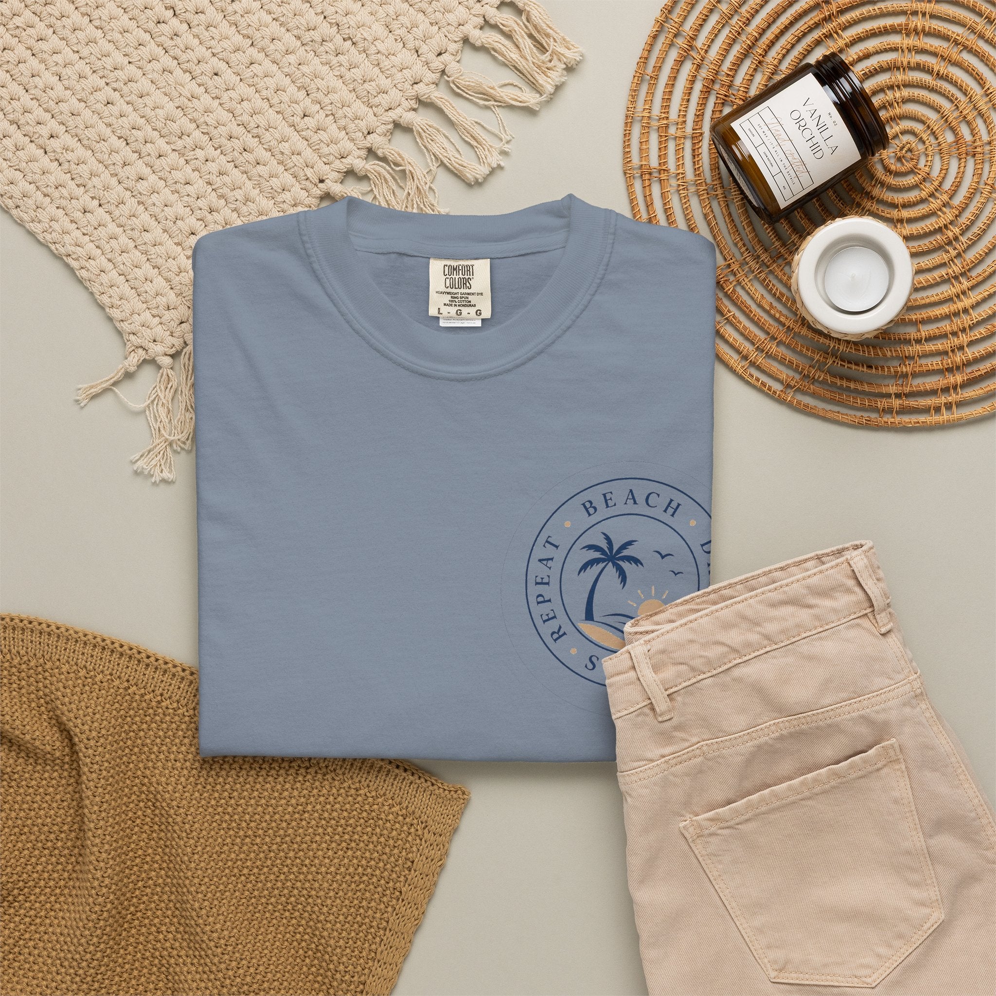 Beach, Drink, Sleep, Repeat T-Shirt — Vintage Coastal Graphic Tee