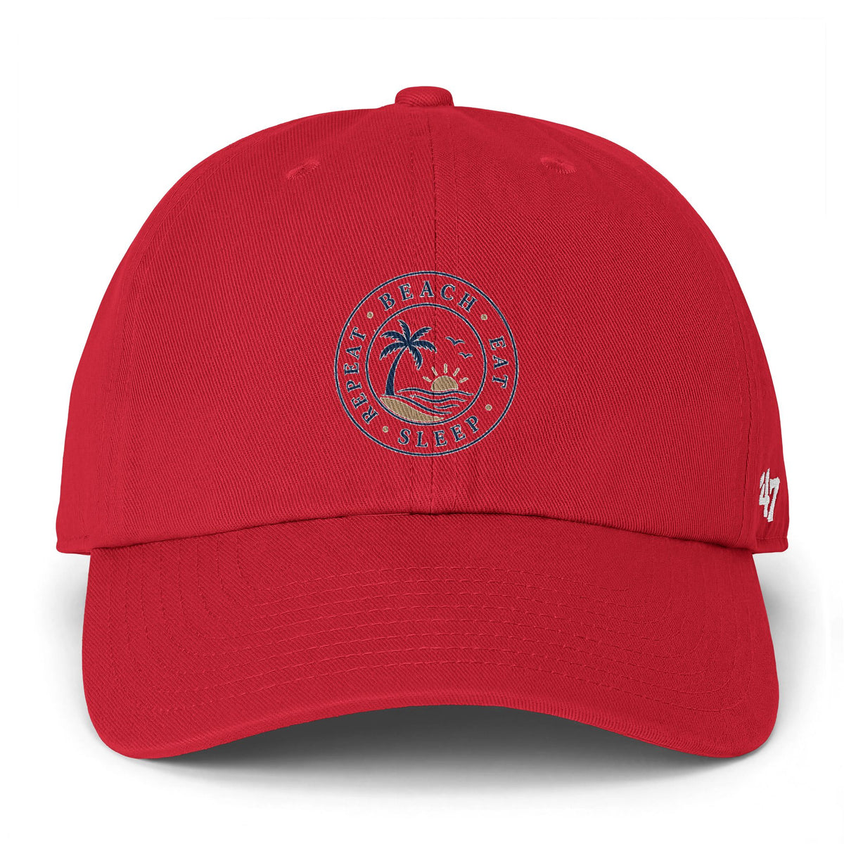 Beach Baseball Cap — Beach, Eat, Sleep, Repeat