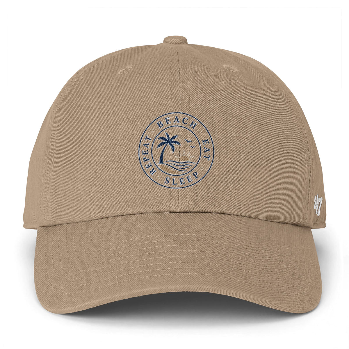 Beach Baseball Cap — Beach, Eat, Sleep, Repeat