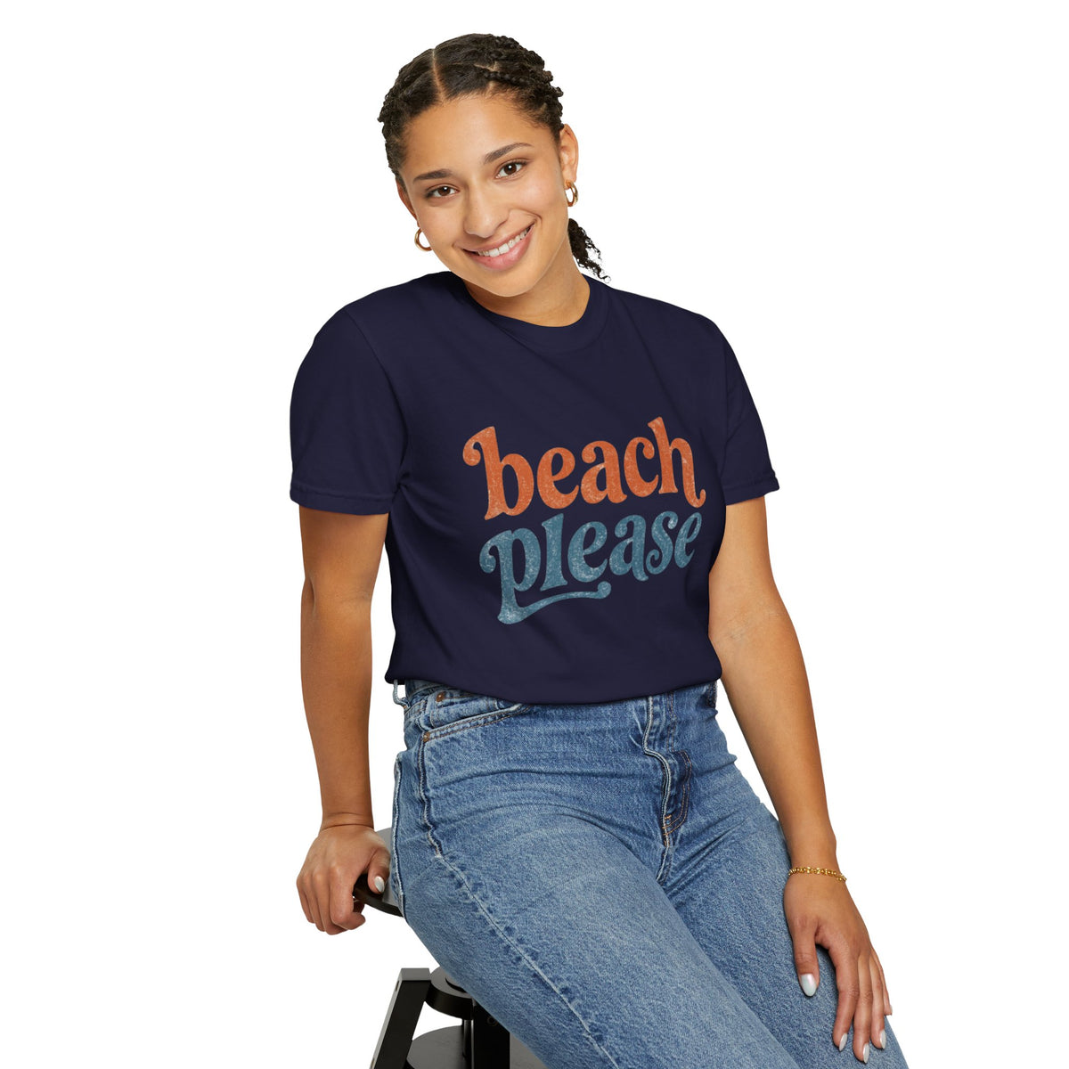 Beach Please T-Shirt — Retro Surf Graphic Tee
