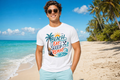 Beach, Drink, Sleep, Repeat T-Shirt — Retro Crest Tee