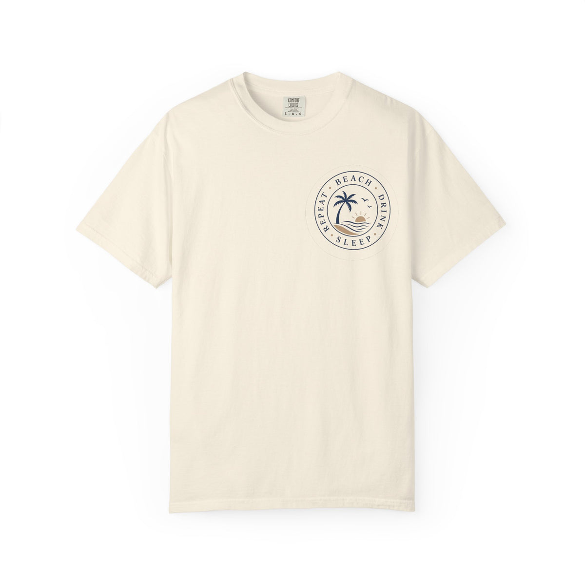 Beach, Drink, Sleep, Repeat T-Shirt — Vintage Coastal Graphic Tee
