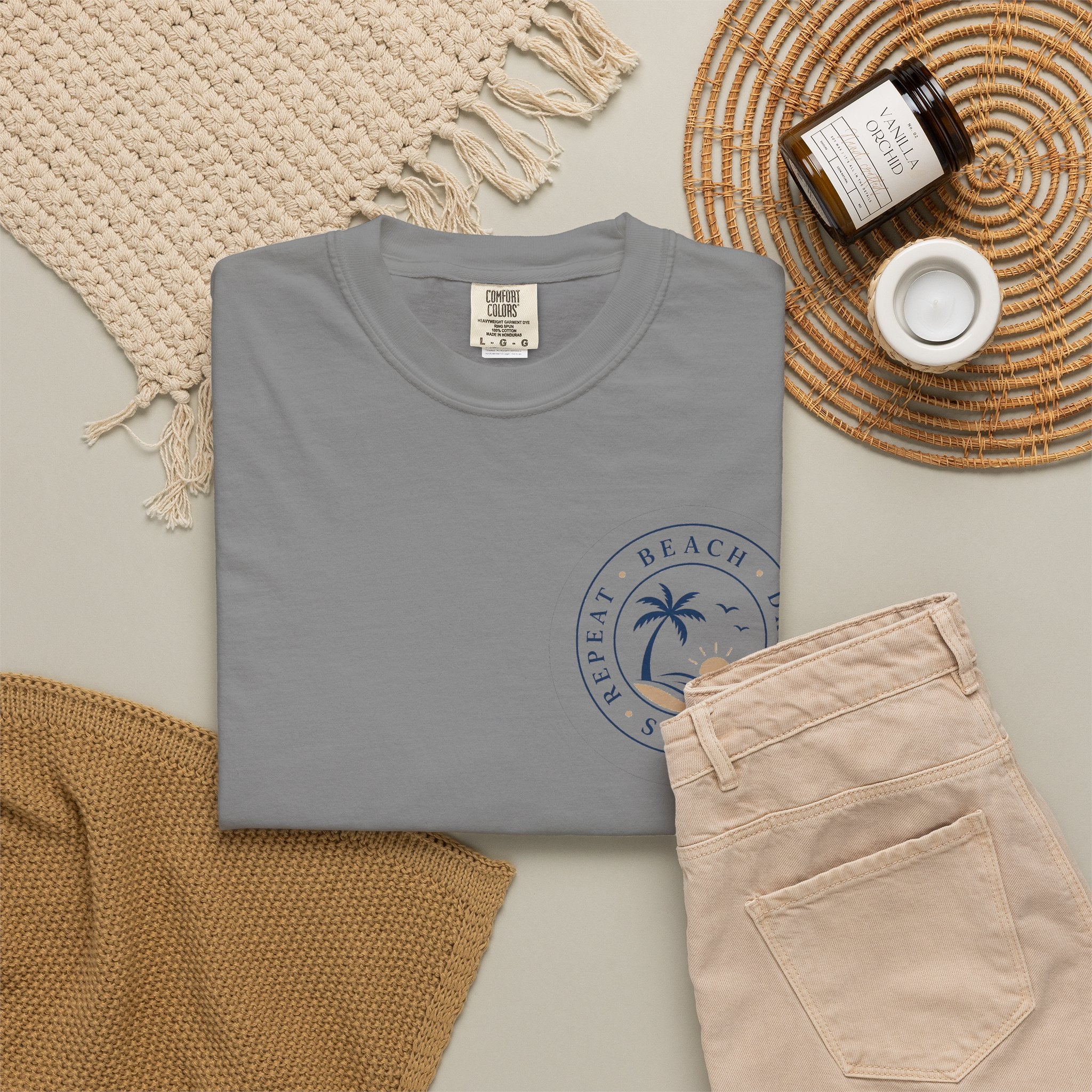 Beach, Drink, Sleep, Repeat T-Shirt — Vintage Coastal Graphic Tee