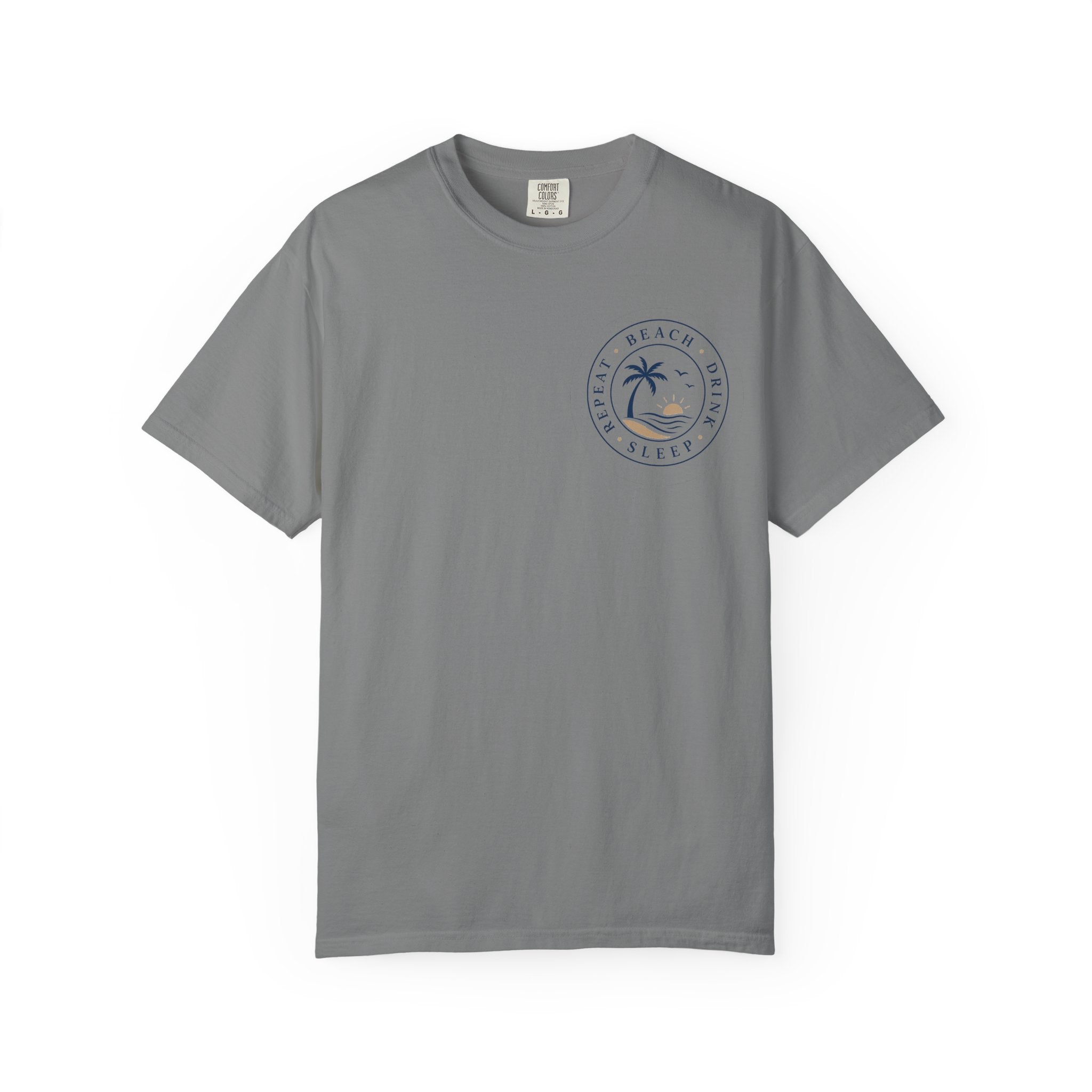Beach, Drink, Sleep, Repeat T-Shirt — Vintage Coastal Graphic Tee