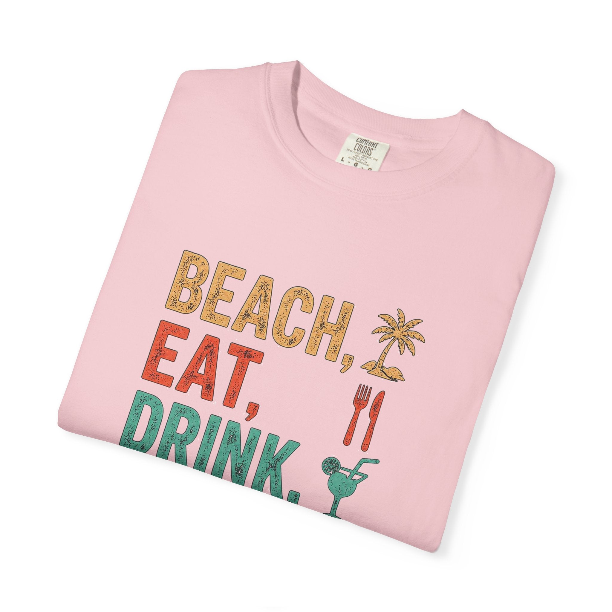 Beach, Eat, Drink, Sleep, Repeat T-Shirt — Icon Graphic Tee
