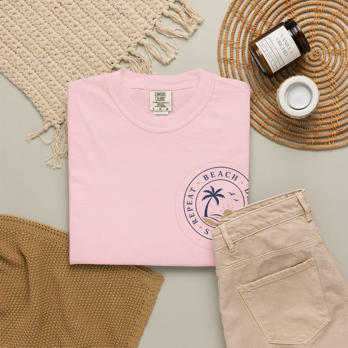 Beach, Drink, Sleep, Repeat T-Shirt — Vintage Coastal Graphic Tee