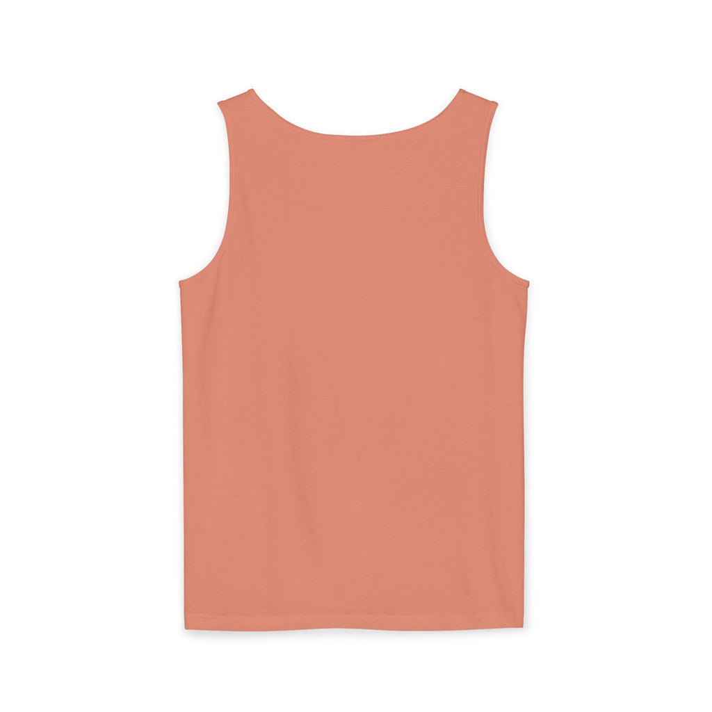 Sand & Tan Beach Tank Top — Minimal Sunrise Graphic